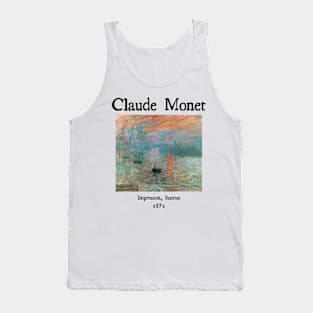 Impression, Sunrise by Claude Monet Tank Top